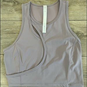 Lululemon crop cutout tank